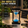 30 Minute Wooden Hourglass Sand Timer for Desk