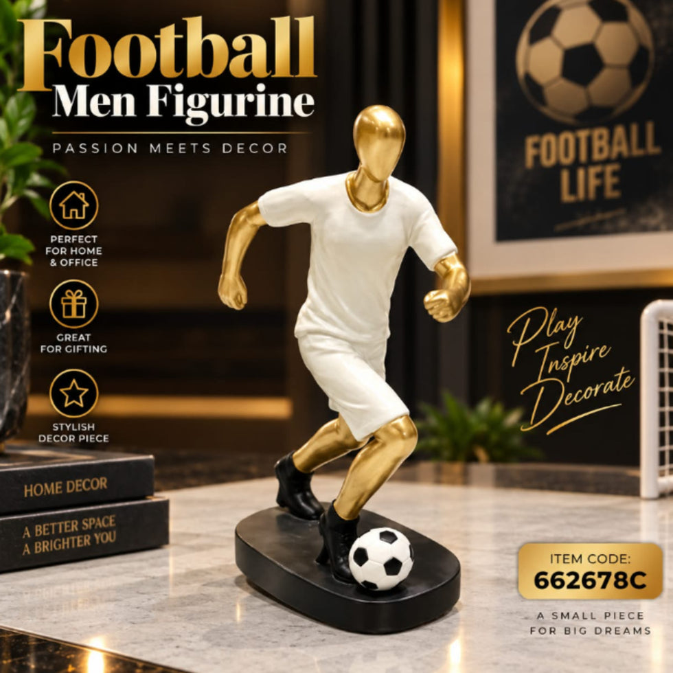 Football Player Decorative Figurine for Sports Decor