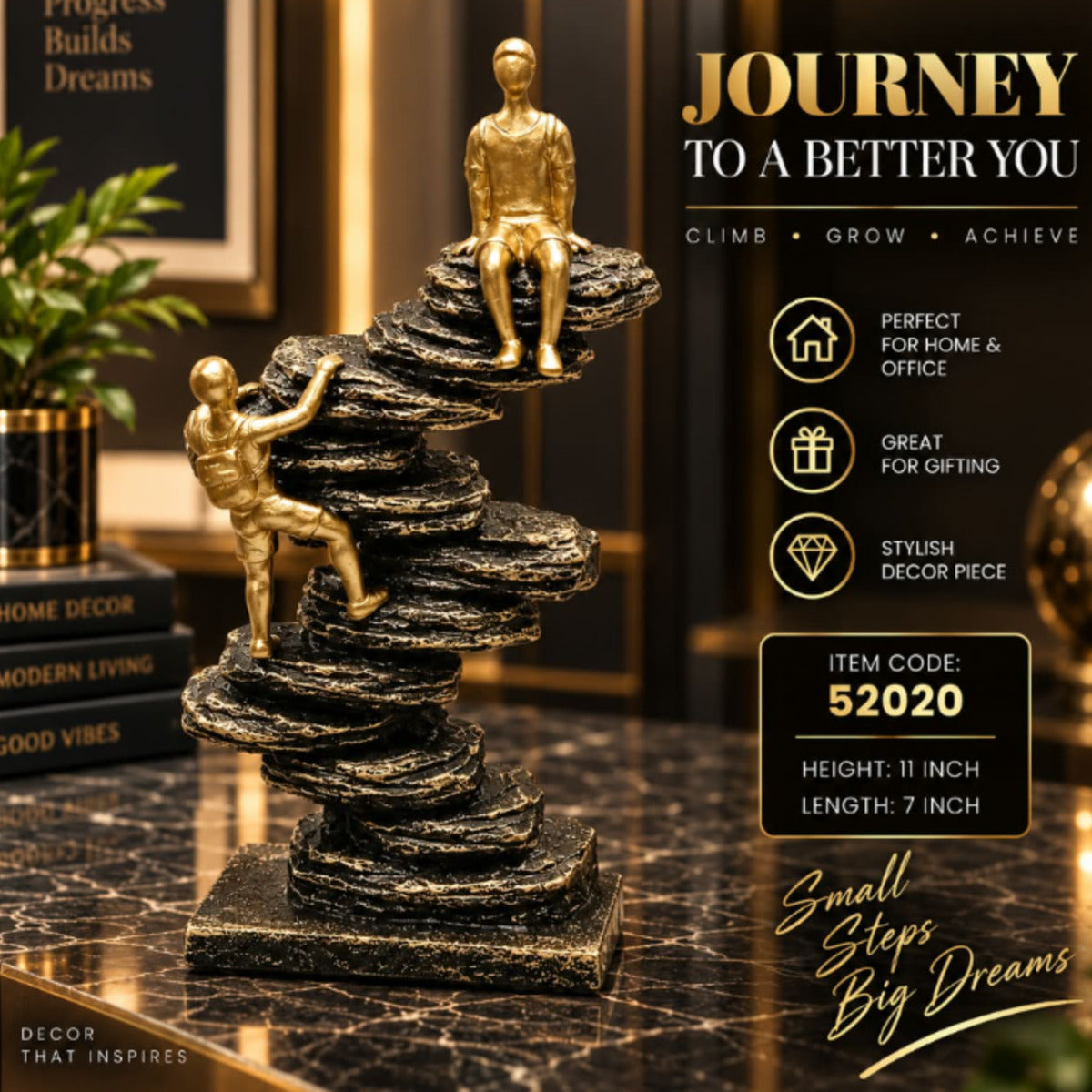 Journey to a Better You Motivational Decorative Showpiece