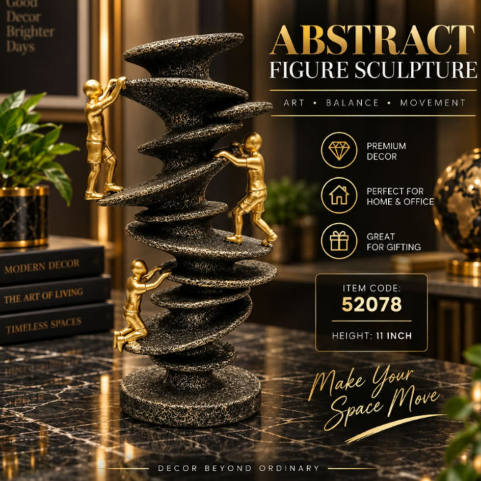 Abstract Climbing Figure Sculpture for Modern Home Decor