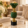 Emerald Green Double-Tier Luxury Candle Stand
