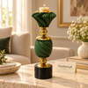 Emerald Green Double-Tier Luxury Candle Stand