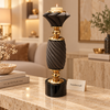 Charcoal Black Twisted Luxury Candle Stand