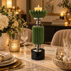 Emerald Green Crown-Top Luxury Candle Stand