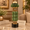 Emerald Green Petal Luxury Candle Stand
