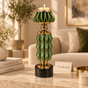 Emerald Green Petal Luxury Candle Stand