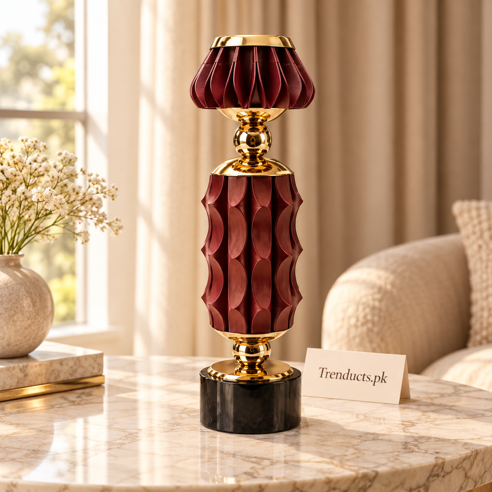 Burgundy Petal Luxury Candle Stand