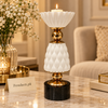 White Diamond-Texture Luxury Candle Stand