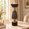 Black Diamond-Texture Luxury Candle Stand
