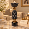 Black Diamond-Texture Luxury Candle Stand
