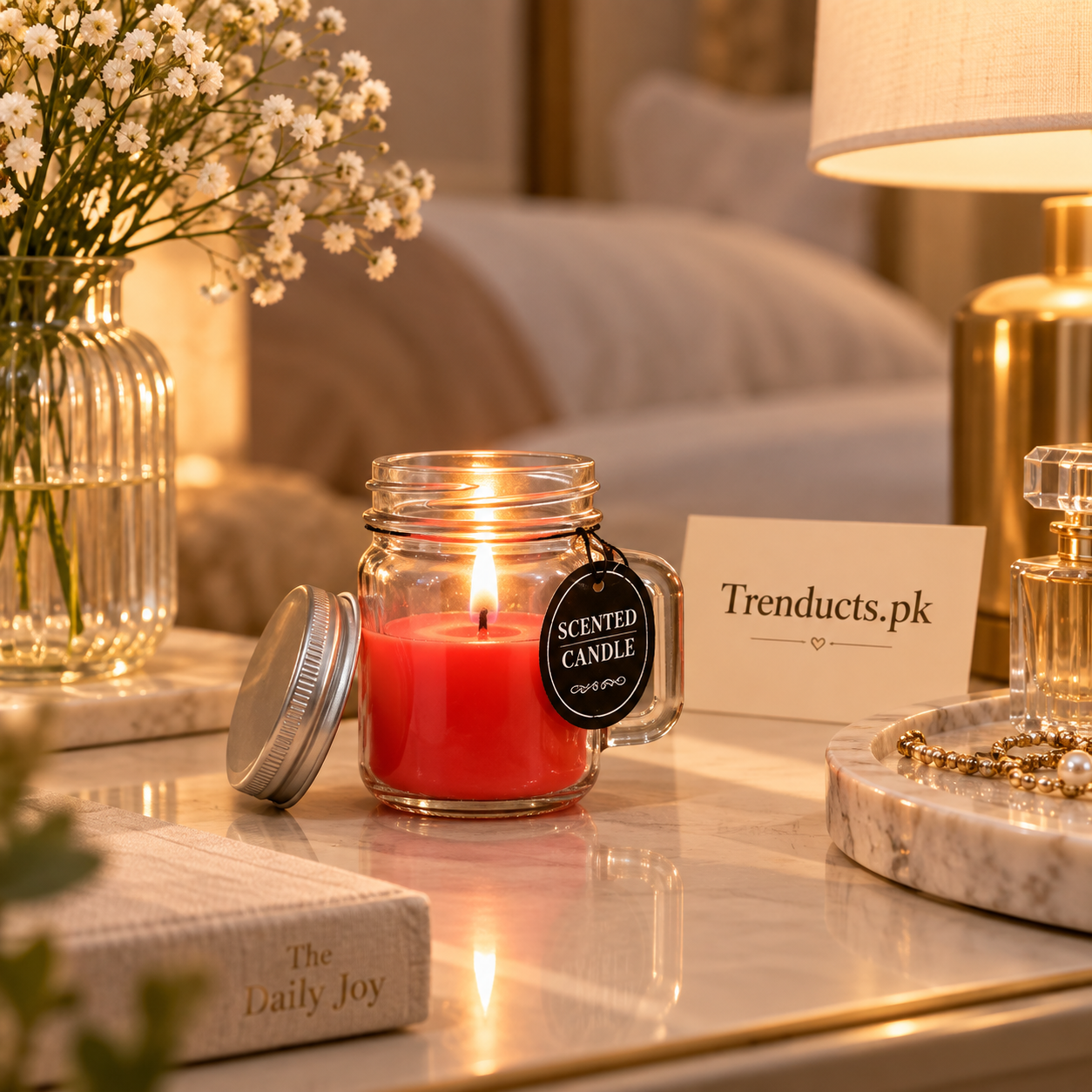 Mini Glass Jar Scented Candle - Each