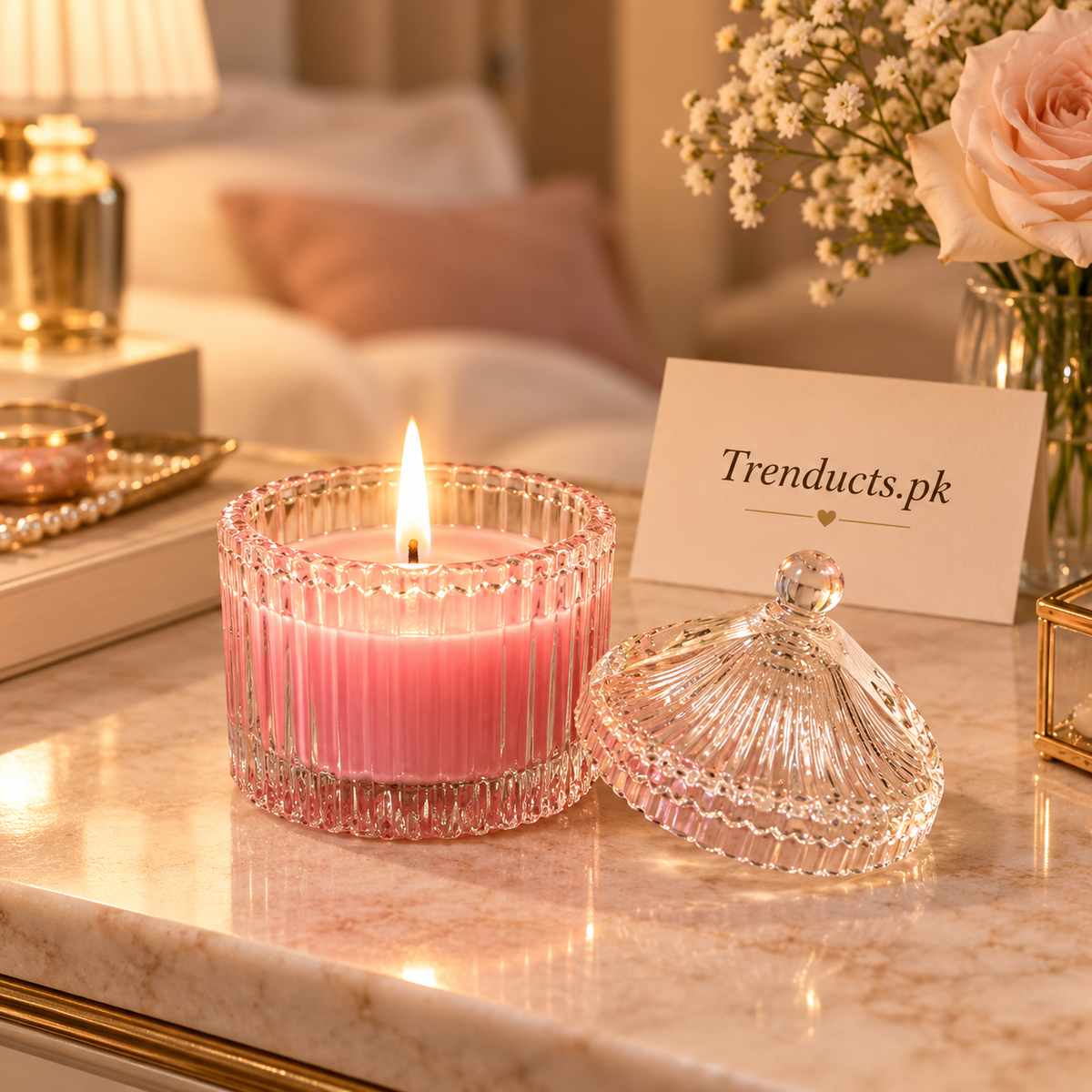 Aroma Family Glass Scented Candle - Each