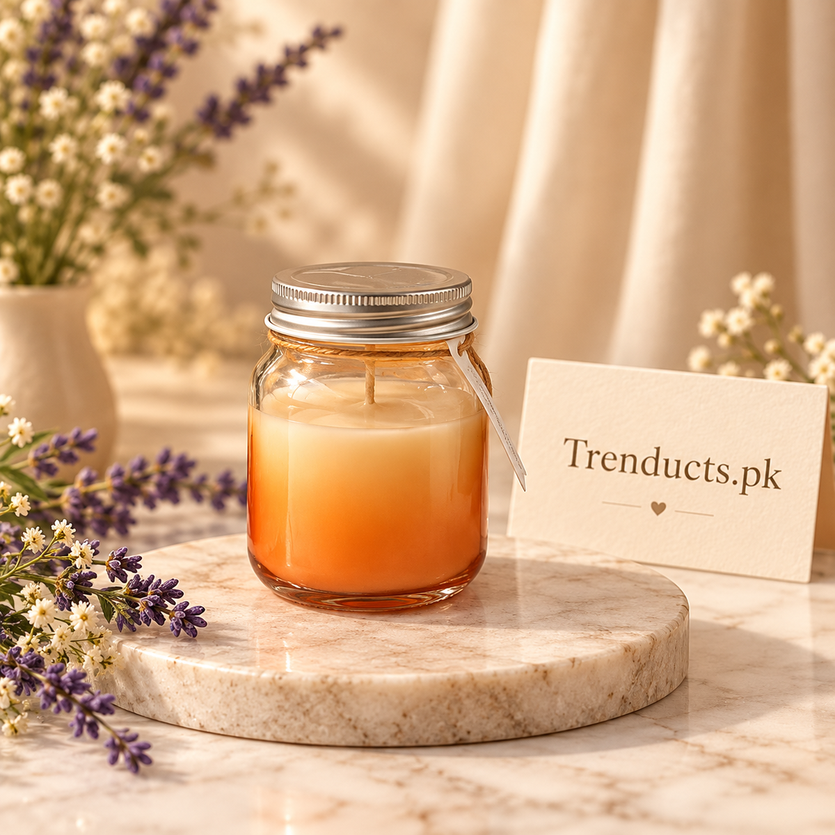 Amber Jar Scented Candle - Each