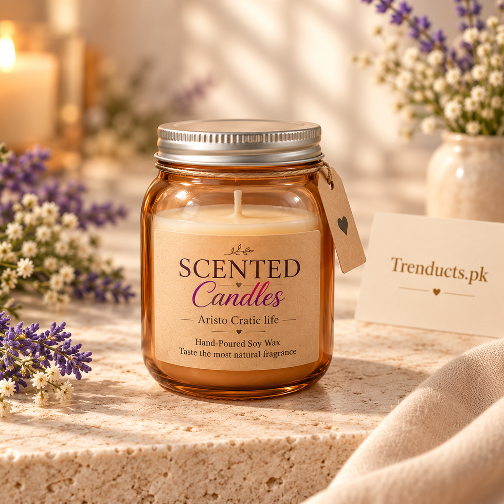 Amber Jar Scented Candle - Each