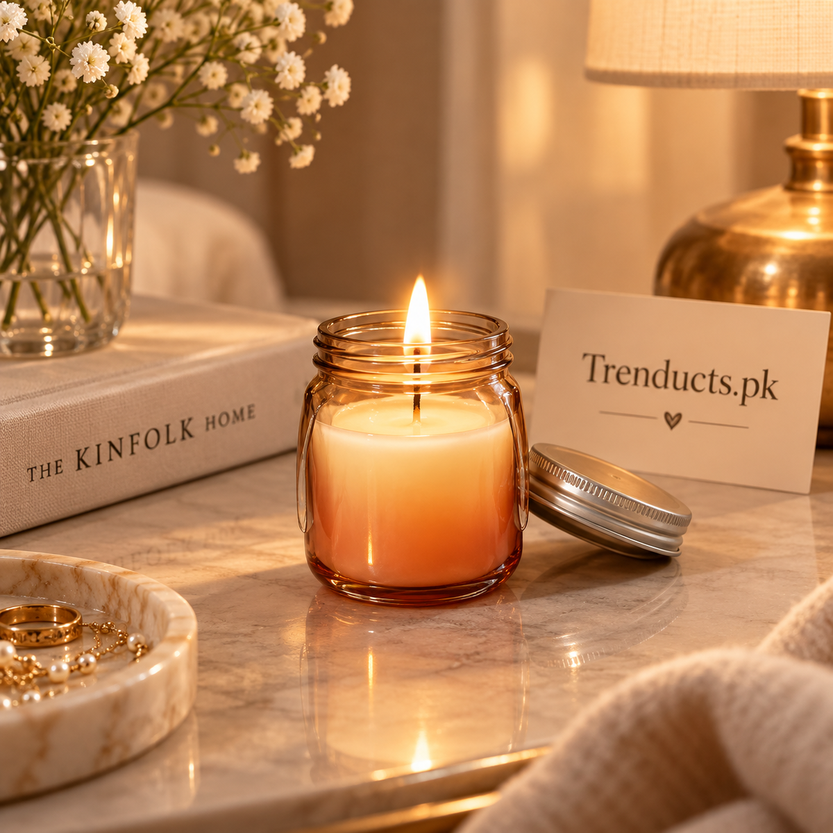 Amber Jar Scented Candle - Each