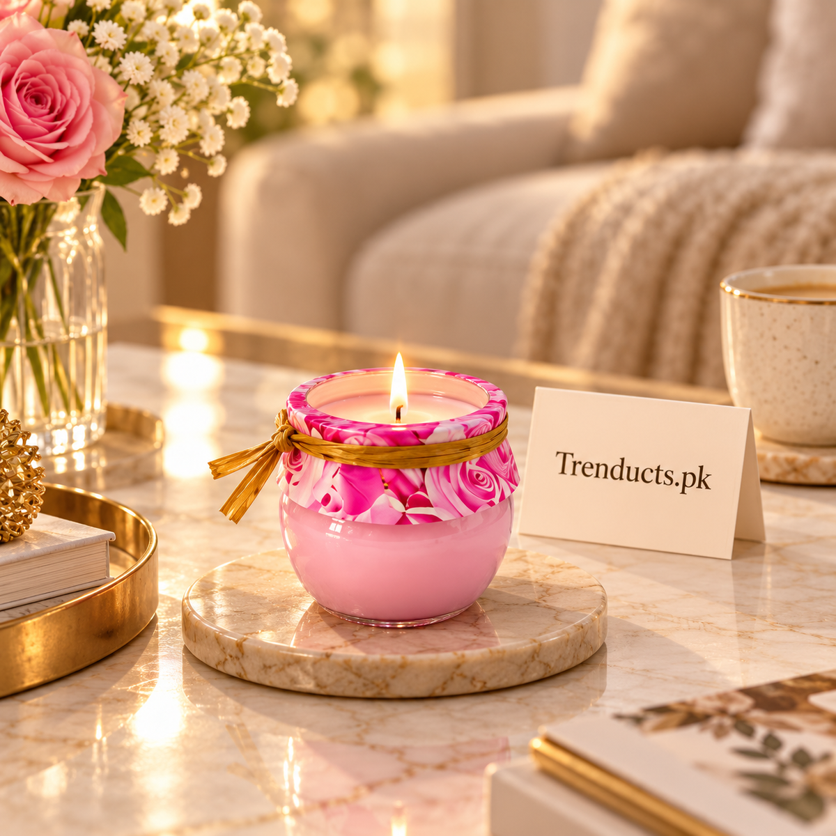 Colourful Bowl Scented Candle - Each